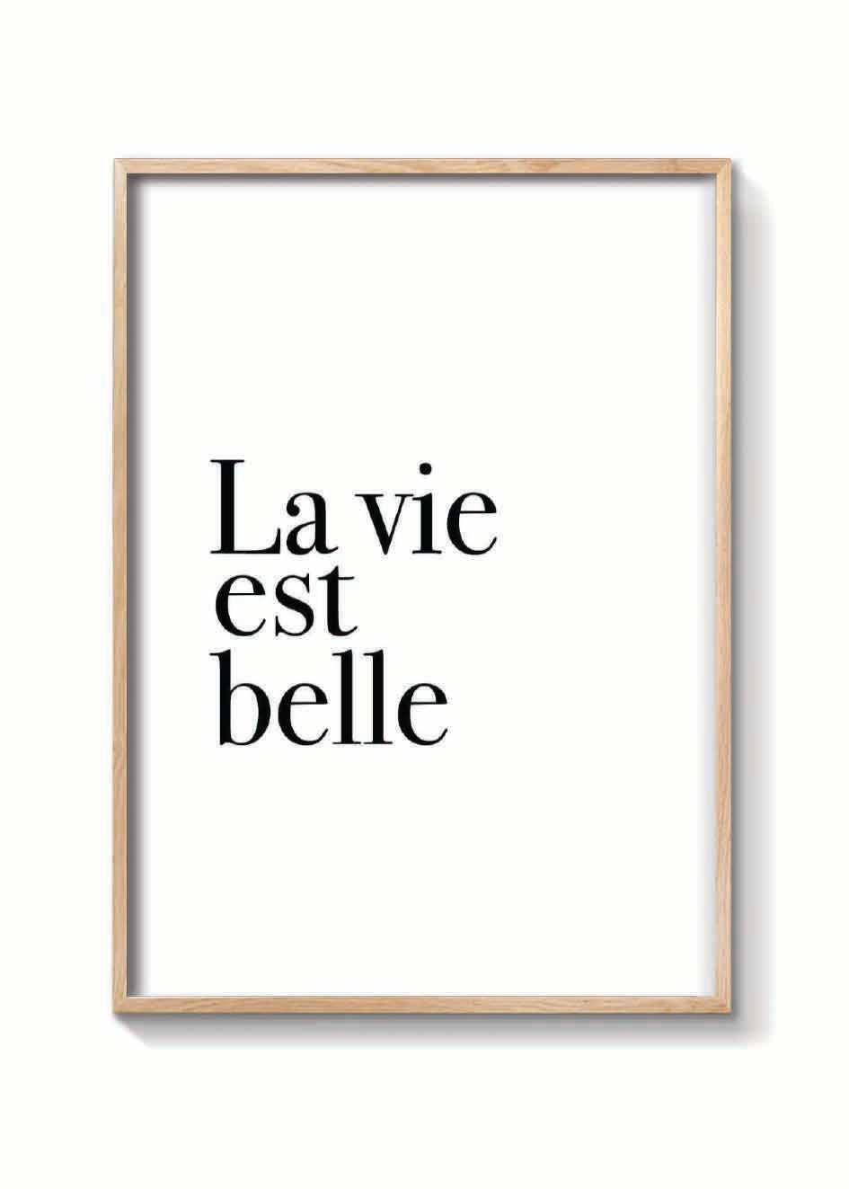 LA VIE EST BELLE